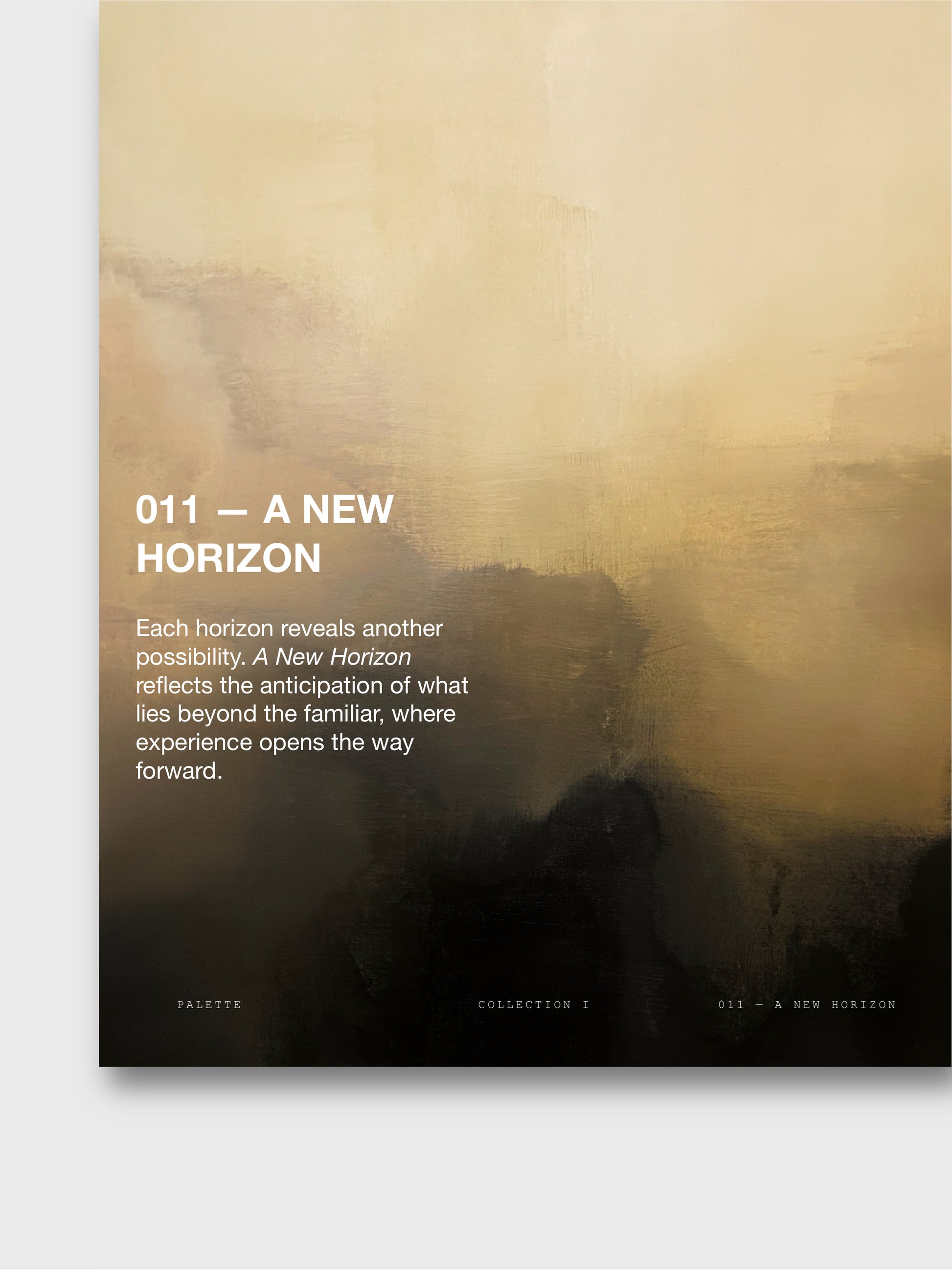 011 — A NEW HORIZON (16x20) ARCHIVAL PRINT