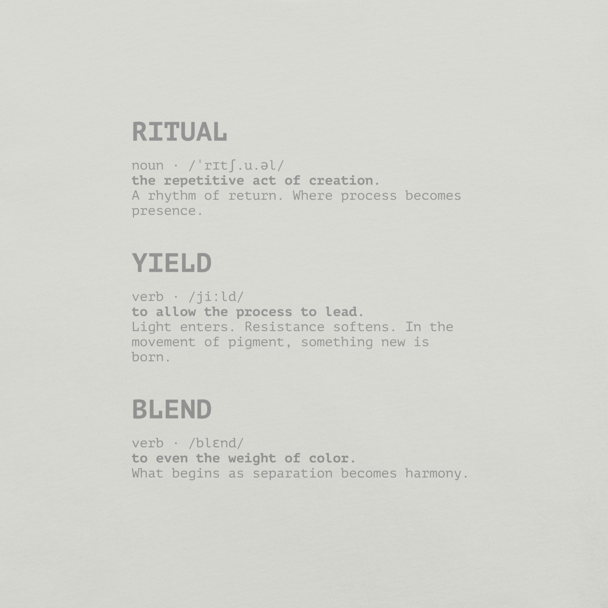 THE VOCABULARY OF COLOR TEE