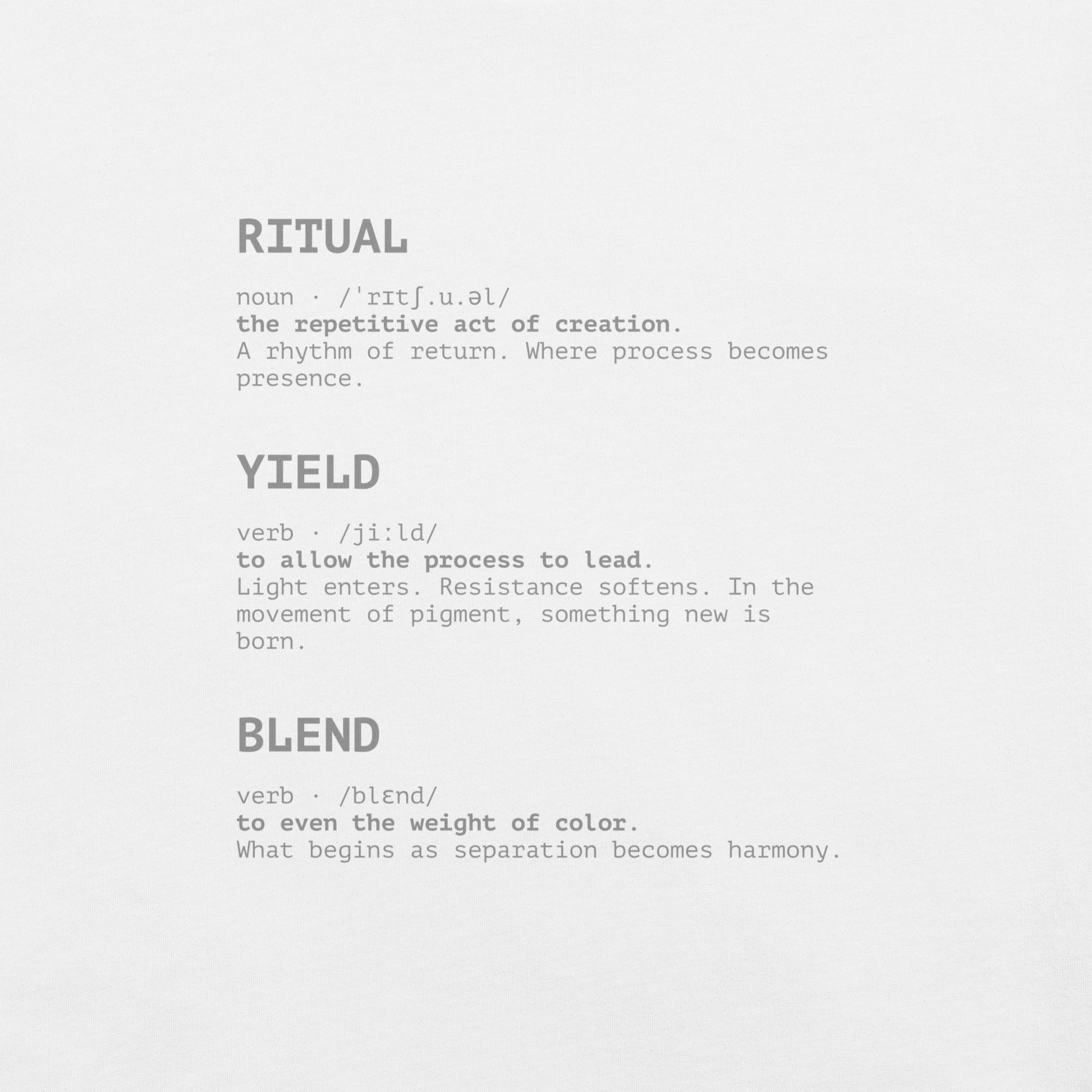 THE VOCABULARY OF COLOR TEE
